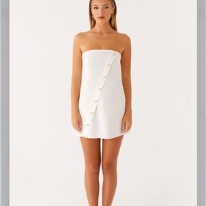 Pepper mayo NWT white dress
